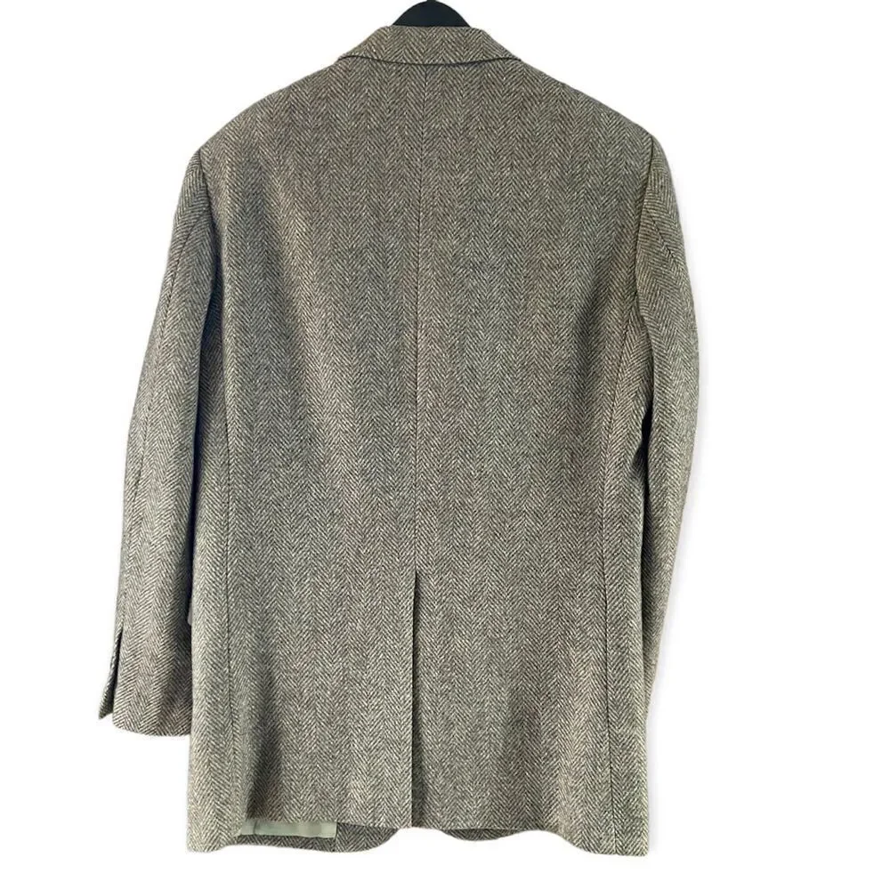 Vintage Jordache Gray Tweed Herring Bone Sport Coat 40R